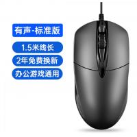 USB有线鼠标办公家用超静音适用联想华硕戴尔笔记本台式电脑无声
